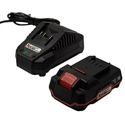 Image of Parkside 20V 2.0Ah Pap 20 B1 Lithium Ion Battery Charging Level Indicator Replacement for Devices and Tools with Cable 21.5V 2.4A PLG Charger 20C1 (Battery