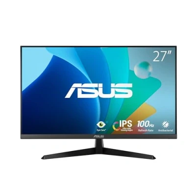 Image of ASUS Eye Care VY279HF 27 Inch Full HD Monitor 100 Hz, 1ms MPRT, AdaptiveSync IPS Panel, Vesa 100x100, 16:9, 1920x1080, HDMI