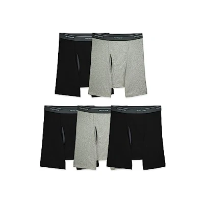 Image of Fruit of the Loom Mens Coolzone Boxer Brief 5 Pack, XL, Assorted