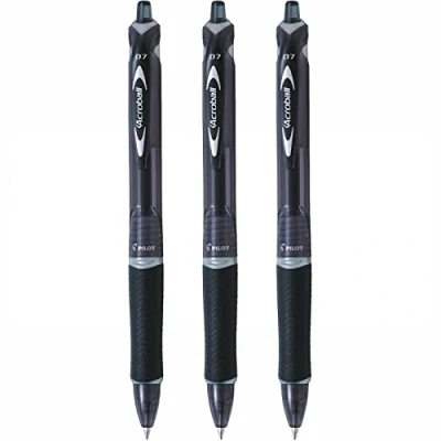 Image of PILOT Acroball Begreen Fine Point Ballpoint Pens Pack of 3 Black