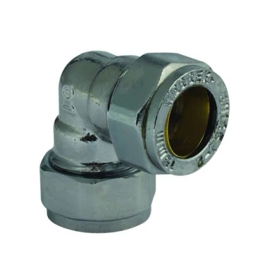 Image of Plumbright Compression Equal Elbow 15mm Chrome Plated G31515CP
