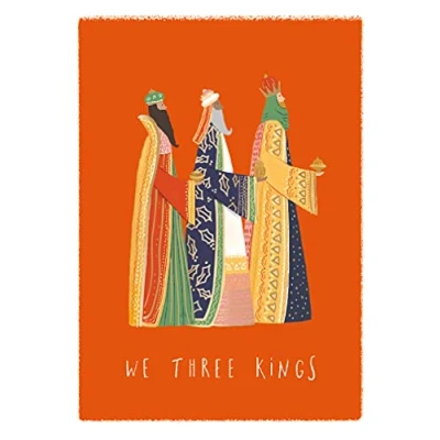 Image of Ling Design Religious Art British Heart Foundation Charity Christmas Cards Pack of 5 Xmas (We Three Kings)