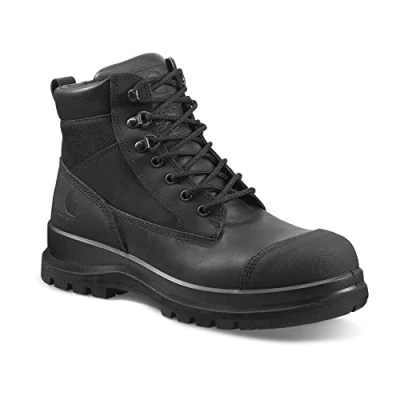 Image of Carhartt Men&#039;s Detroit Rugged Flex S3 6 Inch Safety Boot, Black, 47
