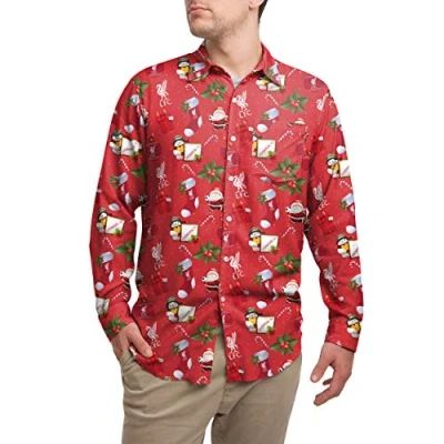 Image of FOCO Liverpool FC Long Sleeve Christmas Shirt