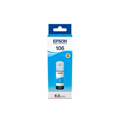 Image of Epson C13T00R240 106 ECOTANK CYAN INK BOTTLE 1 X 70 ML