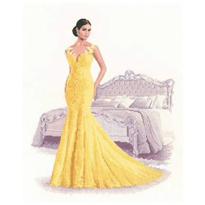 Image of Heritage Crafts Elegance Cross Stitch Kit Zoe (Aida)