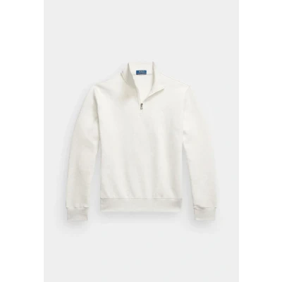 Image of Polo Ralph Lauren Double KNIT Quarter ZIP Pullover Sweatshirt, Men&#039;s, Size: XXL, Soho heather