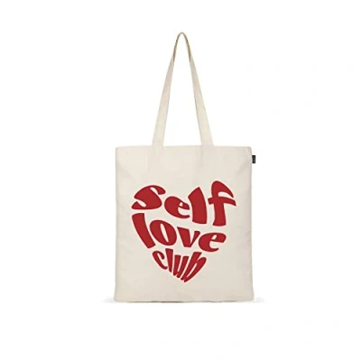 Image of Eco Right Aesthetic Canvas Tote Bag for Women, Cute, Trendy &amp; Reusable Cotton Bags School, Shopping, Gym, Library and Beach, Perfect Groceries, Gifts Teachers