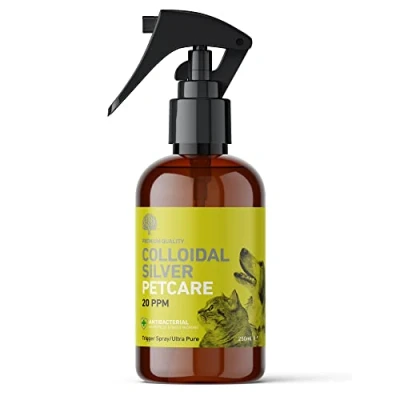 Image of Nature&#039;s Greatest Secret Antibacterial Premium Quality Smallest Particle Size Crystal Clear Colloidal Silver Petcare 20ppm Trigger Spray 250ml
