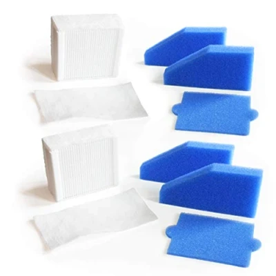 Image of MI:KA:FI 2 x Filter Set Complete for Thomas Aqua+ Vacuum Cleaners Pet &amp; Family + Allergy Multi Clean X8 Parquet X10 Anti X7 Like