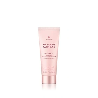 Image of Alterna My Hair Canvas Meltaway Micellar Cleaner No Rinse 100.5ml Vegan Quick Dry Cream to Powder Absorbs Oil and Sweat for Shower Clean Peta Tested