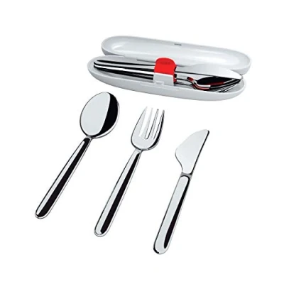Image of Alessi Cutlery Set, Grigio, one Size