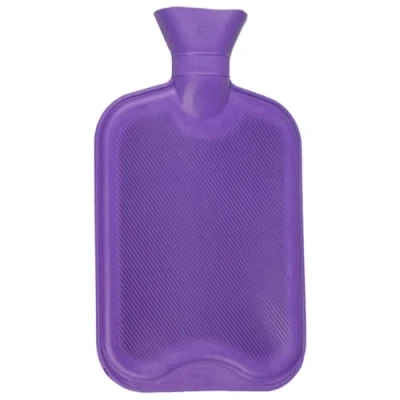 Image of Hot Water Bottle 2l Secure &amp; Leakproof Natural Rubber Large Bottles for Pain Relief, Hand and Foot Warmer (Purple, 2L)