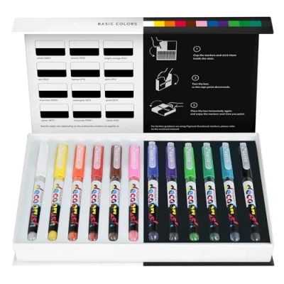 Image of Karin Pigment Decobrush Crafting Brush Marker Pen, Basic, One Size, KAR29C1