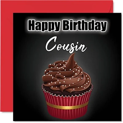 Image of Stylish Birthday Cards for Cousin Cupcake Fun Happy Card from Relative, Gifts, 145mm x Greeting Gift