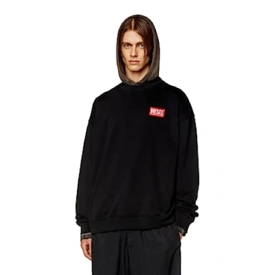 Image of Diesel_S NLABEL L1 Felpa_Sweatshirt_Black_S