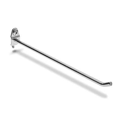 Image of DuraHook Single Rod Pegboard Hook, Pack of 5, Silver