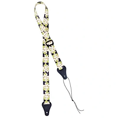 Image of Ortega Guitars Ukulele Strap Adjustable Nylon Straps Series green flower (OUS GRFL), 135cm