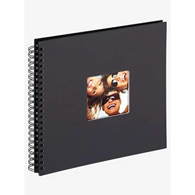 Image of walther Design Photo Album Black 30 x cm Spiral with Punched Cover, Fun SA 110 B