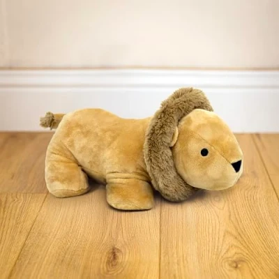 Image of Marco Paul Lion Cute Door Stopper Decorative Stops for Home and Office, Weighted Interior Doorstop Fabric Stuffed Animal Floor Ideal fo Kids Room