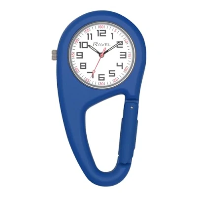 Image of Ravel Belt Clip Carabiner Quartz Watch Analogue R1105.16 Cerulean Blue
