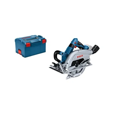 Image of Bosch Professional BITURBO Cordless Circular Saw GKS 18V 70 L (Left Blade Side Winder with mm Cutting Depth, Power of 1,800 W, incl. 1x Blade, in BOXX)
