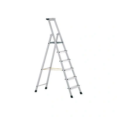 Image of Zarges Professional Step Ladder Single Sided Access 6 Steps Inclusive Platforms