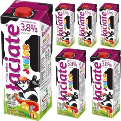 Image of Laciate Junior Milk 3.8% Fat UHT Milk1000 Mililiter x 6 Boxes