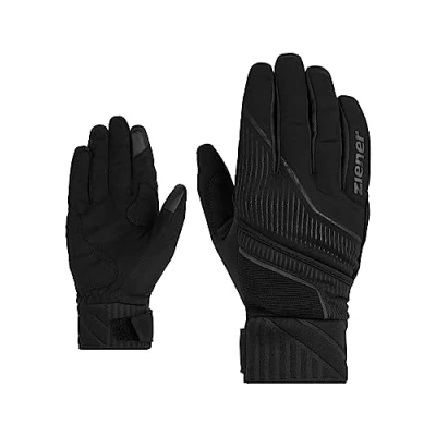 Image of Ziener Men&#039;s ULIC Touch Cross Country Gloves/Nordic/Crosscountry Gloves, Over Top Mittens, Black, 6