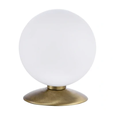Image of Bubba Globe Table Lamp Antique Brass 1x G9 Dimmable
