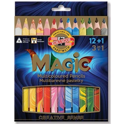 Image of Koh I Noor Magic Jumbo Triangular Coloured Pencil (Pack of 13)