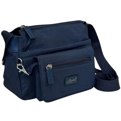 Image of Spirit LIGHTWEIGHT TRAVEL CROSSBODY BAG FAB COLOURS. ITEM NUMBER 1651 (Navy Blue)