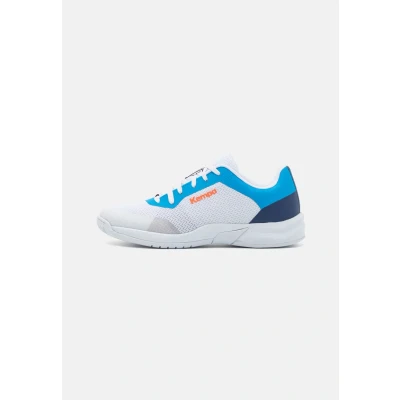 Image of Kempa Kourtfly Three Handball shoes, Women&#039;s, Size: 7, White/blue Textile/synthetics