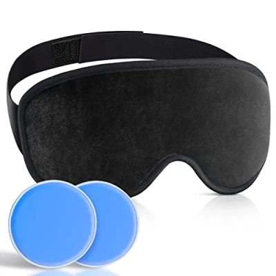 Image of Medipaq® Deluxe Magnetic Gel Eye Mask HOT or Cold Reduce Swelling, Dark Circles, Wrinkles, Migraines Relief, Hayfever Sleep Mask, Headache Relief Tired Puffy Eyes Cooling