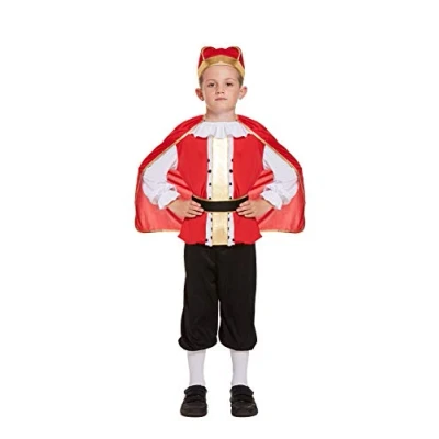 Image of HENBRANDT Hendbrandt Fancy Dress Boys Medieval King Costume Age 7 9 Years