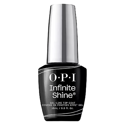 Image of OPI Nail Polish, Infinite Shine Long wear System, 2nd Step, Gel Like Varnish with no UV lamp needed, Top Coat 15ml