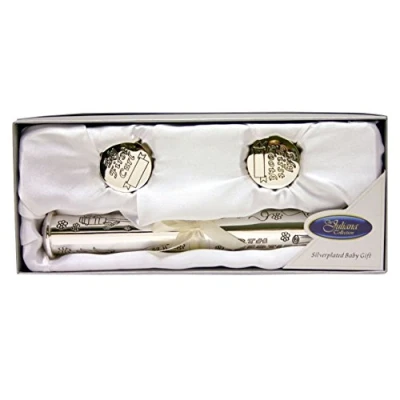 Image of The Juliana Collection Birth Certificate Holder &amp; 1st Tooth Curl Set 8839S