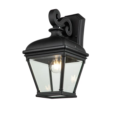 Image of Bayview Outdoor Wall Lantern Black, IP44