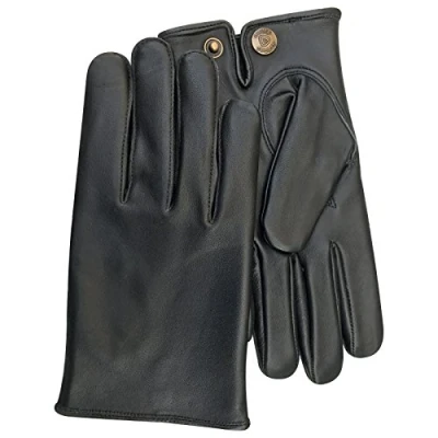 Image of PSS Leather Ultimate Premium Class Winter Warm Comfortable Men&#039;s Classic Slim Fit Fashion Dress Driving gloves Real Genuine Sheep 084 (Black, S)