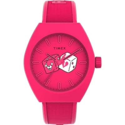 Image of Timex Urban Pop X Fortnite Mens Pink Watch TW2W96800 One Size