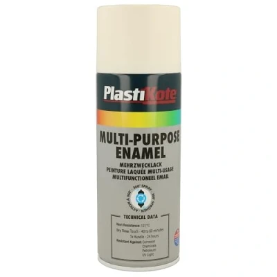Image of Plasti kote 60103 400ml Multi Purpose Enamel Matt White