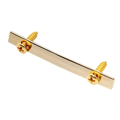 Image of Musiclily Pro 45mm Brass Guitar String Retainer Bar Guide Tree for Double Locking Tremolo Bridge System, Gold