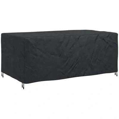 Image of vidaXL Outdoor Furniture Cover Black 240 x 110 70 cm 420D