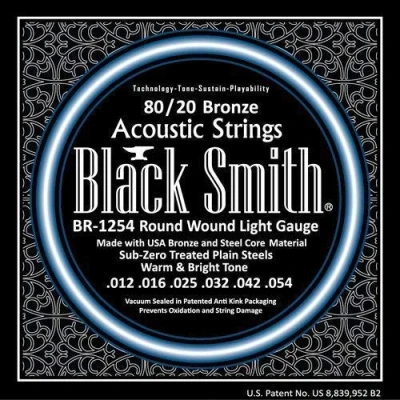 Image of Blacksmith BR12 54 Pro Acoustic Guitar Strings 80/20 Bronze Light 12