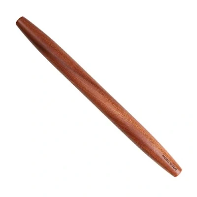 Image of Muso Wood Rolling pin for Baking Non Stick Wooden French 40cm, Tapered Fondant, Pastry, Pizza, Cookie, Pie Crust(Sapele Roller)