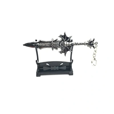 Image of Hanaiette 1pc Weapon model keychain alloy for World of Warcraft with bracket (STYLE 2)