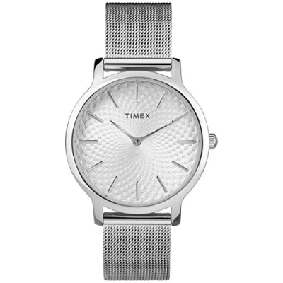 Image of Timex Skyline Womens Quartz Watch, Analogue Classic Display and Stainless Steel Strap TW2R36200