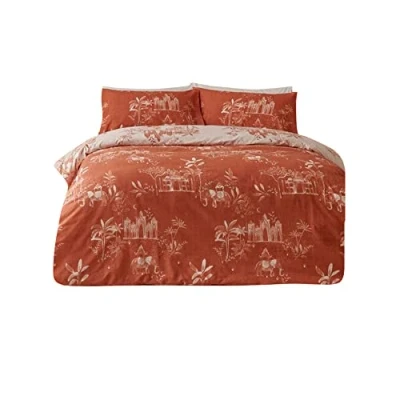 Image of furn. Jaipur Duvet Cover Set, Polycotton, Paprika, Single