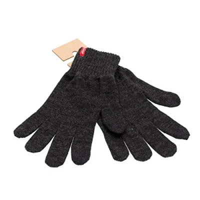 Image of Levi&#039;s Men&#039;s Ben Touch Screen Gloves Gloves, Grey (Dark Grey), Small