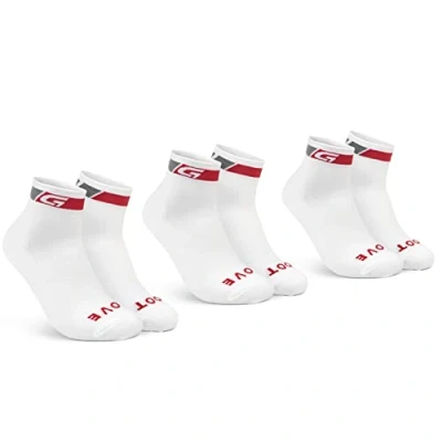 Image of GripGrab Unisex Classic Low Cut Summer 3 pack Socks Of 3), White Pairs, M EU 41 44 // UK 7.5 10